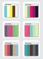 vector color paleta conjunto