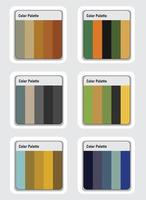 Vector color palette set