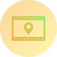 Unique Location Web Advertising Vector Icon