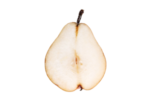 Beige half pear isolated on a transparent background png