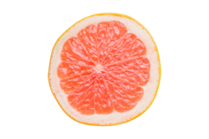 färsk halv orange frukt isolerat på en transparent bakgrund png