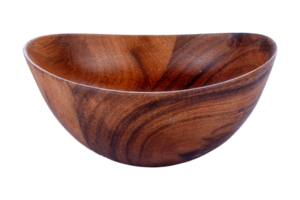 Wooden tableware isolated on a transparent background png