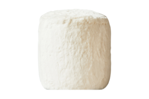 White ottoman isolated on a transparent background png