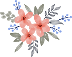 beautiful watercolor flower arrangement png