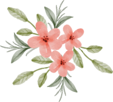 beautiful watercolor flower arrangement png