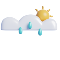 Wetter Prognose icons.3d Wiedergabe. png