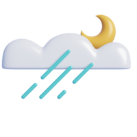Wetter Prognose icons.3d Wiedergabe. png