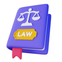 3d Illustration of Law Book png