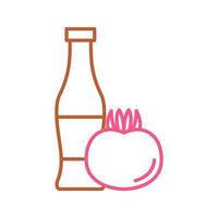 Tomato ketchup Vector Icon