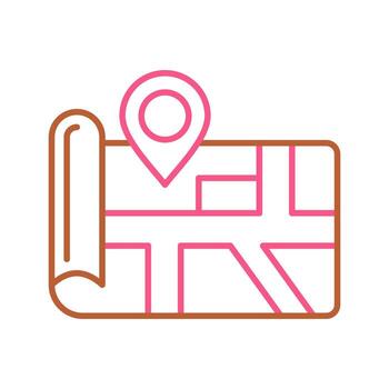 icono de vector de mapa