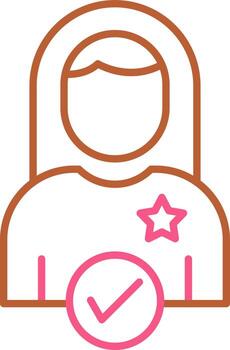 icono de vector de candidato