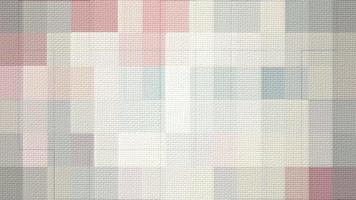 Patchwork quilt mosaic style background with textured fabric effect in pastel colors - Loopable, full HD motion background suitable for arts and crafts videos. video