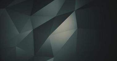 Abstract dark grey green low poly motion background with added blur. Looping, 4K technology background animation. video