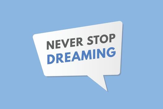 Never Stop learning text Button. Never Stop learning Sign Icon Label Sticker Web Buttons vector