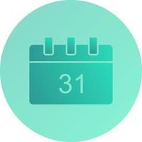 icono de vector de calendario único