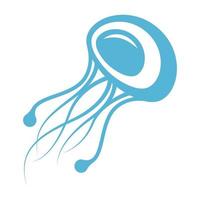 Jellyfish icon logo design vector