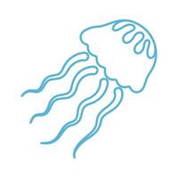 Jellyfish icon logo design vector