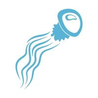 Jellyfish icon logo design vector