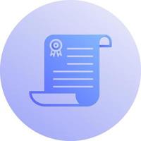 Unique Diploma Vector Icon