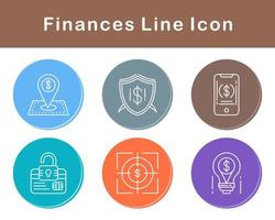 finanzas vector icono conjunto