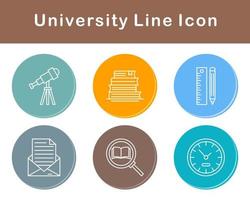 Universidad vector icono conjunto