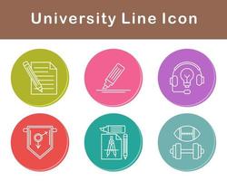 Universidad vector icono conjunto