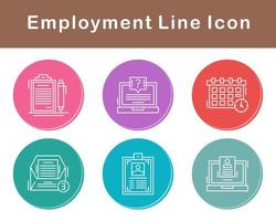 Employment Vector Icon Set