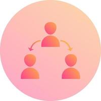 Unique Connected Users Vector Icon