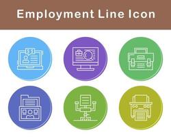 Employment Vector Icon Set