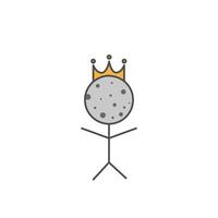 figure of a king isolated on a white background vector