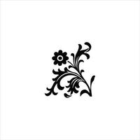 Hand drawn creative flowers. One line doodle vector. White background. wedding invitations vector