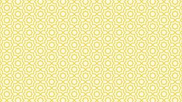 Abstract islamic pattern background for yellow ramadan and eid banner vector