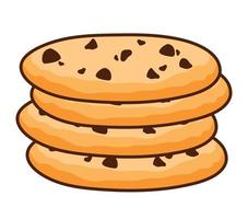 galletas comida panadería icono vector ilustración