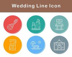 Boda vector icono conjunto