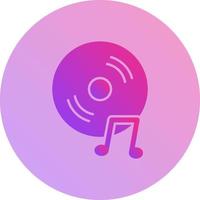 Unique Music CD Vector Icon