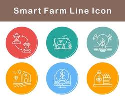 Smart Farm Vector Icon Set