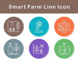 Smart Farm Vector Icon Set