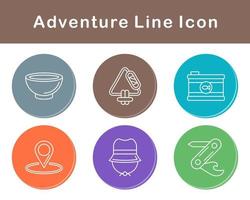 conjunto de iconos de vector de aventura