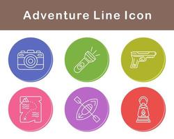 conjunto de iconos de vector de aventura