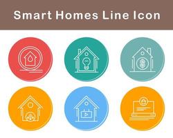 Smart Homes Vector Icon Set