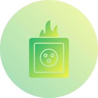 Unique Fire in Socket Vector Icon