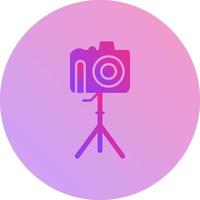 Unique Camera on Stand Vector Icon