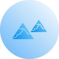 Unique Mountains Vector Icon