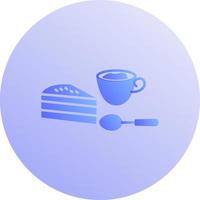 icono de vector de café servido