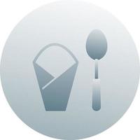 Spoon and Napkin Vector Icon