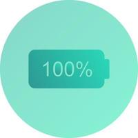 Unique Full Battery Vector Icon