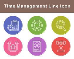 Time Management Vector Icon Set