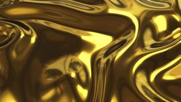 gouden structuur achtergrond animatie. goud vloeistof backdrop video