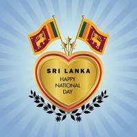 Sri Lanka national day , national day cakes vector