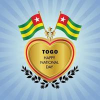 Togo national day , national day cakes vector